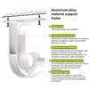 2 Curtain Curtain Rod Holder for Pcs Rod Holder Wall or