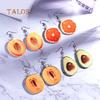 Women Creative Coconut Fresh Fruit Hook Earrings Summer Holiday Party Jewelry Beauty