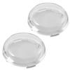2pcs/set Motorcycle Turn Signal Turn Signal Lens Cover for Harley Sportster XL 883 1200 1986-2015 Models Motorcycle (Clear)