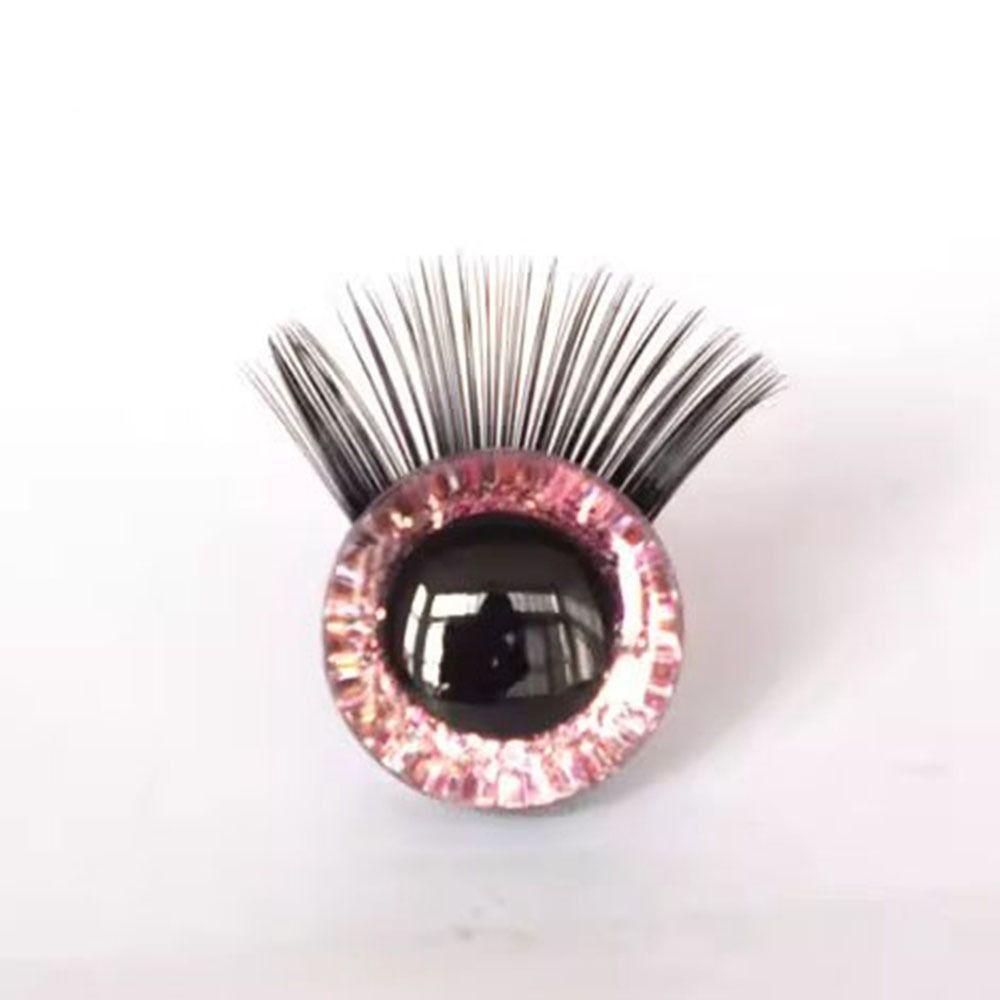 10 Colors Glitter Crystal Eyes Doll Accessories Eyes with Eyelash New Eyes Crafts  Doll Accessories