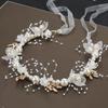 Children's Handmade Sweet Floral Pearl Headband for Performances