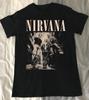 Мужская футболка с принтом группы Nirvana Размер Хлопок Короткий рукав DO460 Унисекс Футболка
