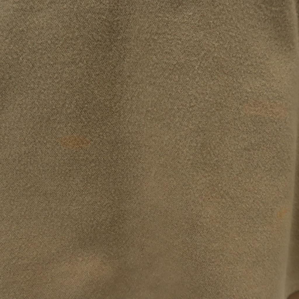 Armani Jeans 90s Made In Italy Old Long Sleeve Flannel Shirt L Beige Men's Used