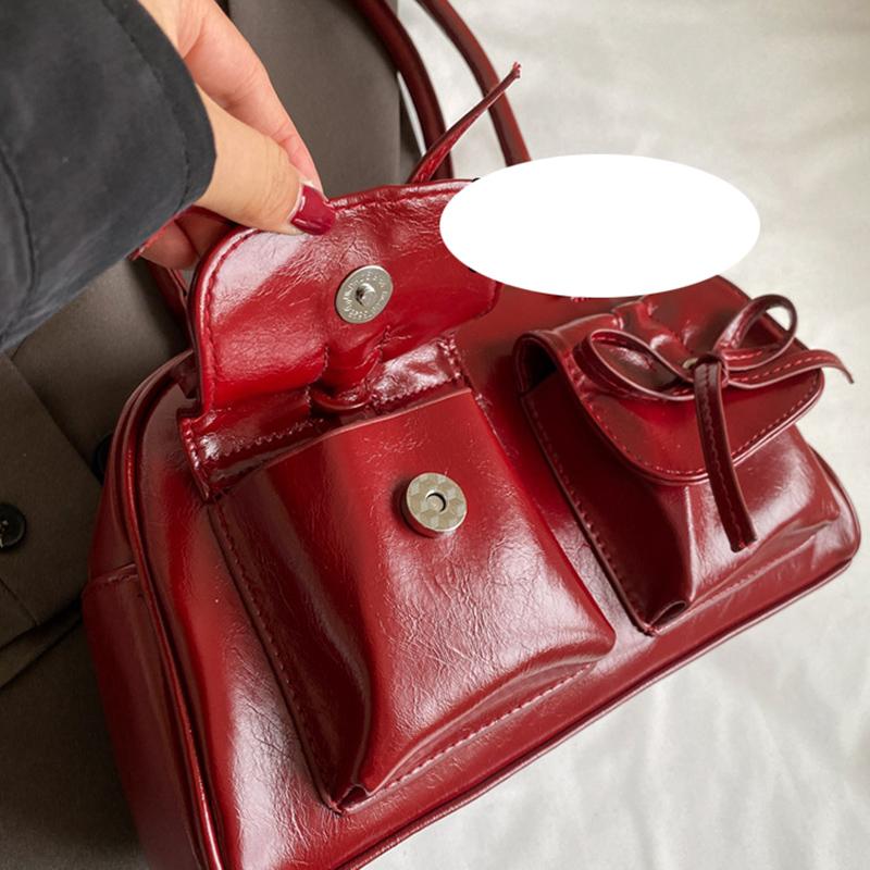 Модная сумка через плечо с бантом для женщин, кошелек и сумка через подмышку