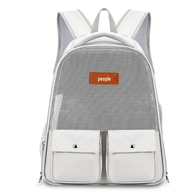 Складной прозрачный рюкзак-переноска для кошек - Портативная двойная плечевая сумка для улицы