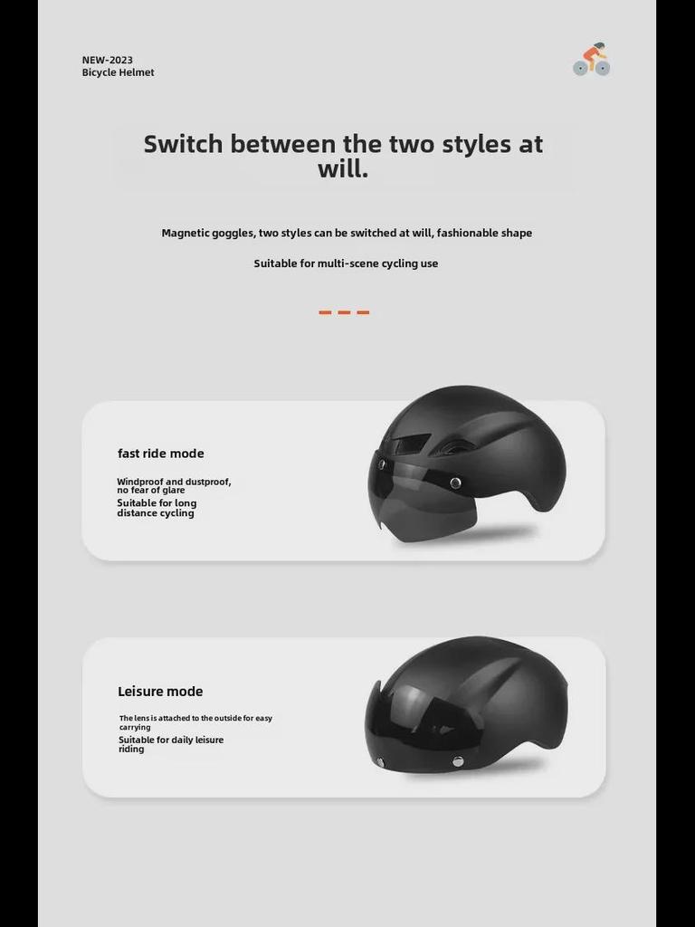 Шлем Wildside Triathlon TT с магнитными очками — новый велосипедный шлем, готовый к соревнованиям