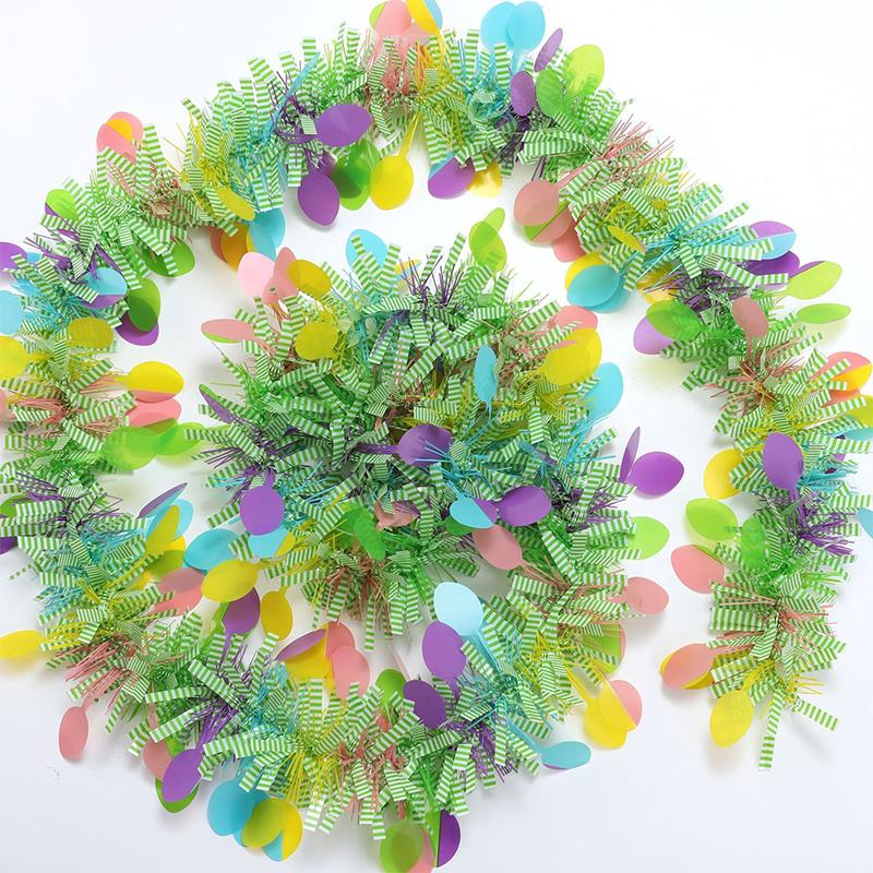 Пасхальный день Красочные искусственные ротанговые украшения для вечеринки в саду своими руками настенный венок гирлянда украшения праздничные принадлежности