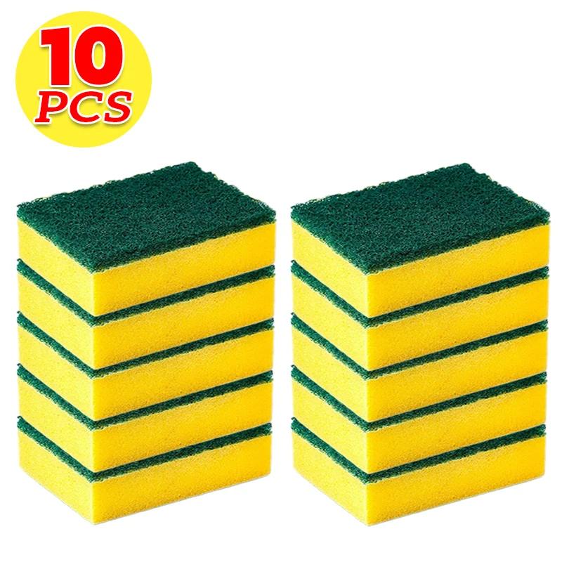20/1pcs Magic Cleaning Sponges Double-sided Reusable Kitchen Sponge Wipes Pan Pot Dishwashing Scouring Pads Brush Clean Tools