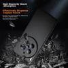 BIAZE Vivo X200 Pro Phone Case, X200Pro Full Protection Shockproof Ultra-Thin Heat Dissipation Flocked Lining Frosted Liquid Soft JK736 Black