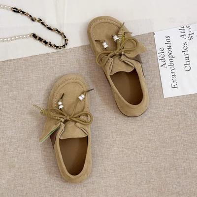 Версия из мягкой кожи~ ретро ботинки Boken на внутренней платформе для женщин, летняя новинка 2025 года, туфли-бини на плоской подошве, кенгуру на платформе