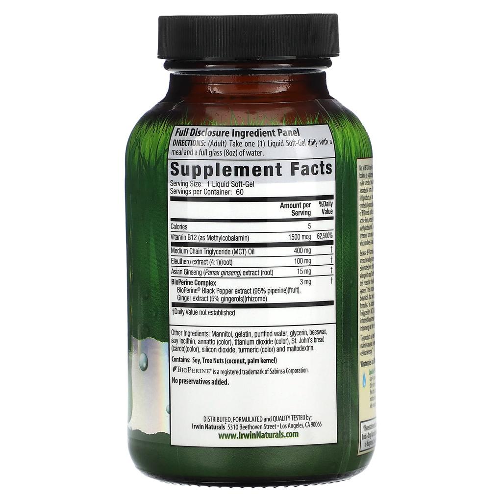 B-12 Extract, Fast Acting, 60 Liquid Softgels