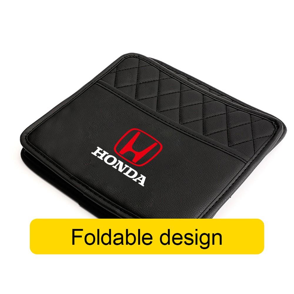 PU Leather Car Large Capacity Storage Bag Buckle Accessories For Honda Mugen Accord Civic Vezel CRV City Jazz HRV Insight RF6