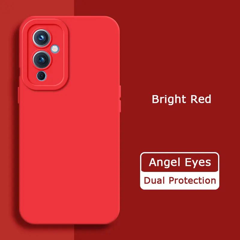 Чехол для телефона из жидкого силикона с ангельскими глазками для OnePlus 9 Pro 9R R RT, мягкий, защитный, противоударный чехол для камеры OnePlus9 9Pro 9RT