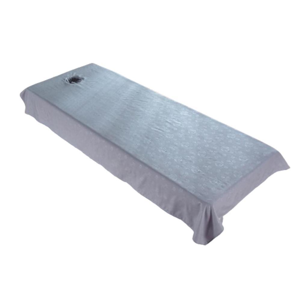 Beauty Bed Sheet with Hole Polyester Reusable Massage Bed Cover Tools Accessories for Beauty Massage Couch Salon Table Hotel Men