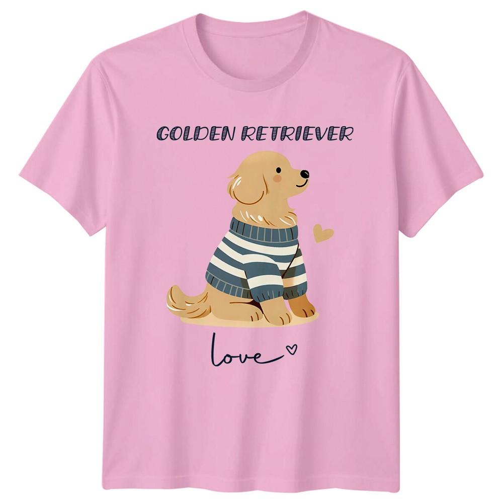 Golden Retriever Love TShirt Cute Dog Breed Graphic Tee