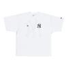Short Sleeve Oversized MLB ONSPOTZ Custom Made NY White XL Oversized Cotton Tee MLB New York Yankees [New Era] T-Shirt S/S