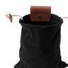 Canvas Foraging Bag with Belt Loop 8.5x7.9inch Compact Lightweight Accessory Water Resistant