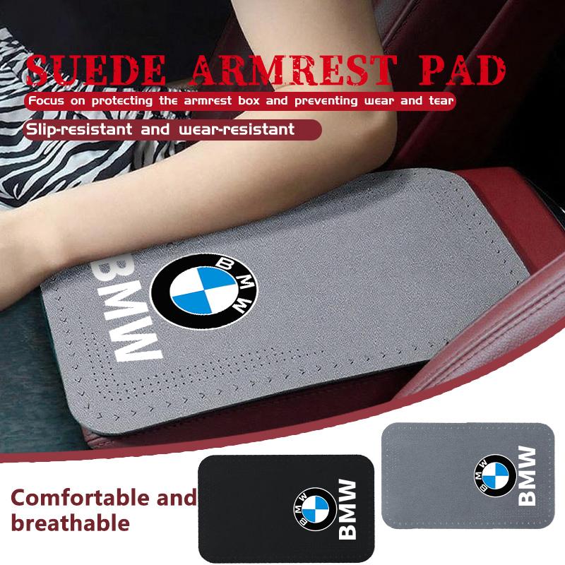 Car Seat Center Console Arm Rest Mat Leather Armrest Pad For BMW M 1 3 4 5 6 7 Series M3 M6 F01 F02E34 E36 E70 F10 X6 X1 P111