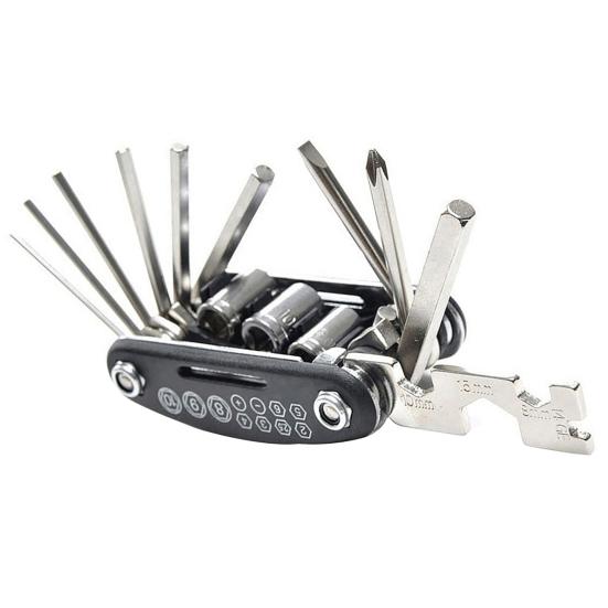 16in1 Bicycle Mountain Bike Repair Tool Kit Hex Spoke Wrench Screwdriver Set