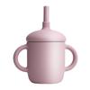 150 мл Детская силиконовая тренировочная чашка-непроливайка с трубочкой Нескользящие ручки Небьющиеся тепловые