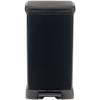 CURVER Decobin Rectangular Pedal Bin - 50 L - Carbon Black