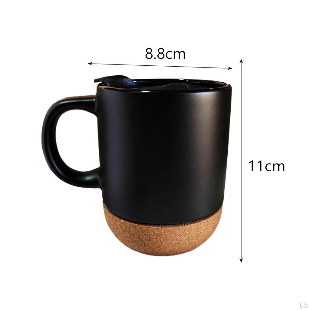 Coffee Mug Big Comfortable Handle Matte Xmas Present Ceramic Tea Cup for Men Husband
