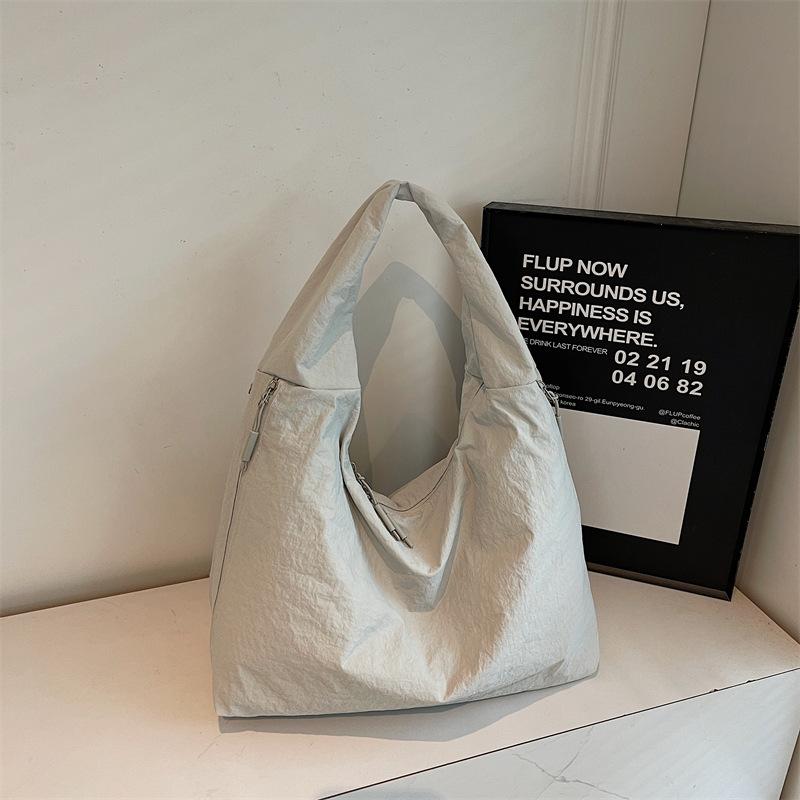 Literary Style Retro Casual Shoulder Bag 2025 Autumn New Lazy Style Tote Bag Shoulder Underarm Canvas Bag
