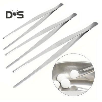 Кухонные щипцы для приготовления пищи с мелкими зубцами Кухонные щипцы с длинной ручкой Пищевой пинцет из нержавеющей стали Кулинарные щипцы для барбекю Паста Салат