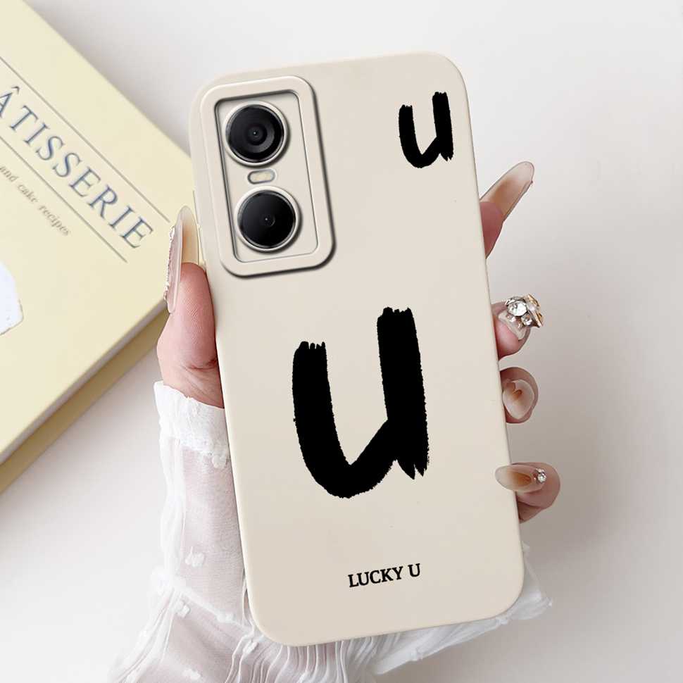 Luckly Letters Cover For Tecno Pop 6 Pro Case 2022 Silicone Soft TPU Phone Case For Tecno Pop6 Pop 6 Pro Bumper 6.6"