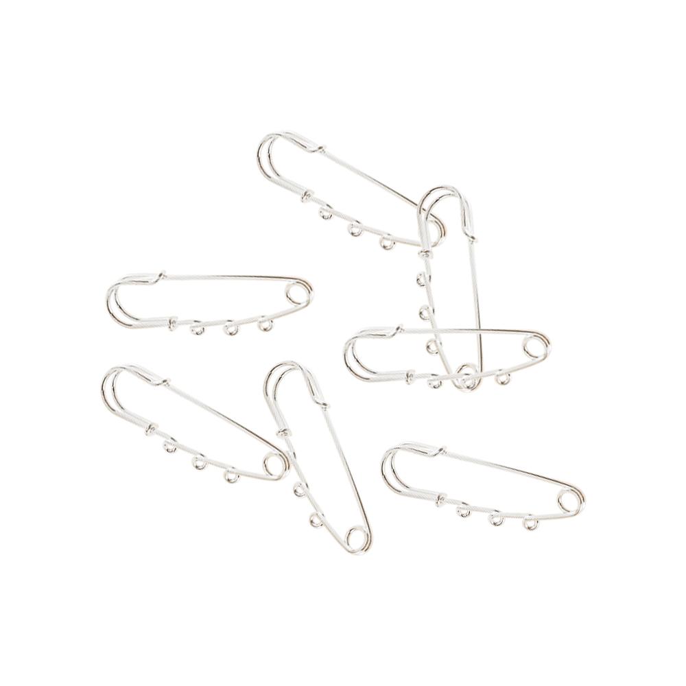 With 3 Holes Handmade Wedding Party Elegant Dress Coat Safety pin Corsage Accessories Brooches Pin