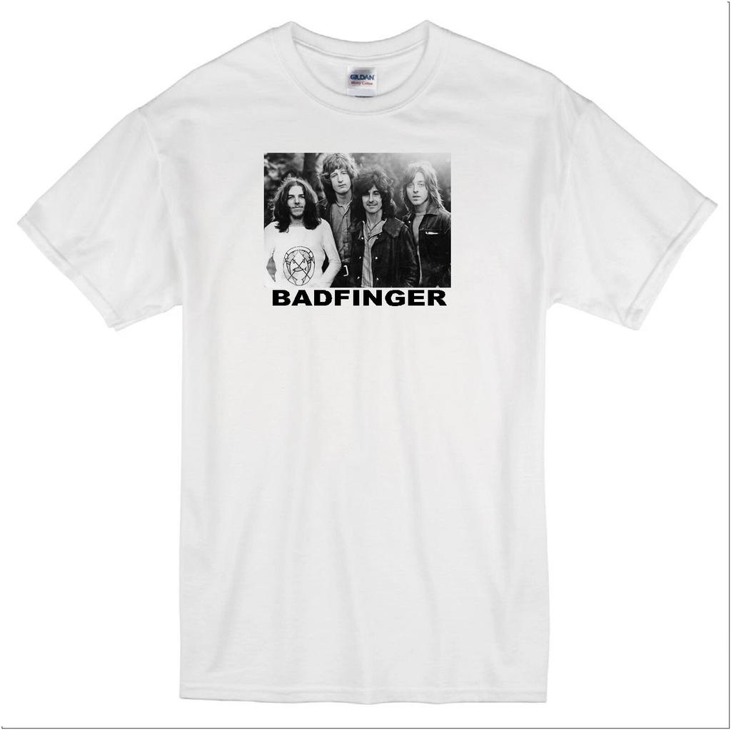 BADFINGER PETE HAMM BABY BLUE BRITISH BAND MUSIC ALBUM RETRO WHITE T-shirt