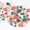 20Pcs Christmas Wooden Clips New Year Party Photo Wall Clip DIY Christmas Ornaments Decoration for Home Xmas Tree Snowflake Pegs