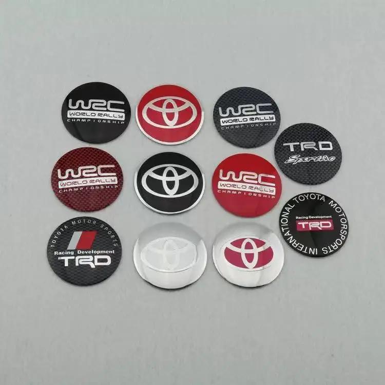 4 шт. Для Toyota Prado Rav4 Yaris Hilux Prius Corolla Camry 56 мм Алюминиевый сплав логотип Колпачок ступицы колеса Значок наклейка