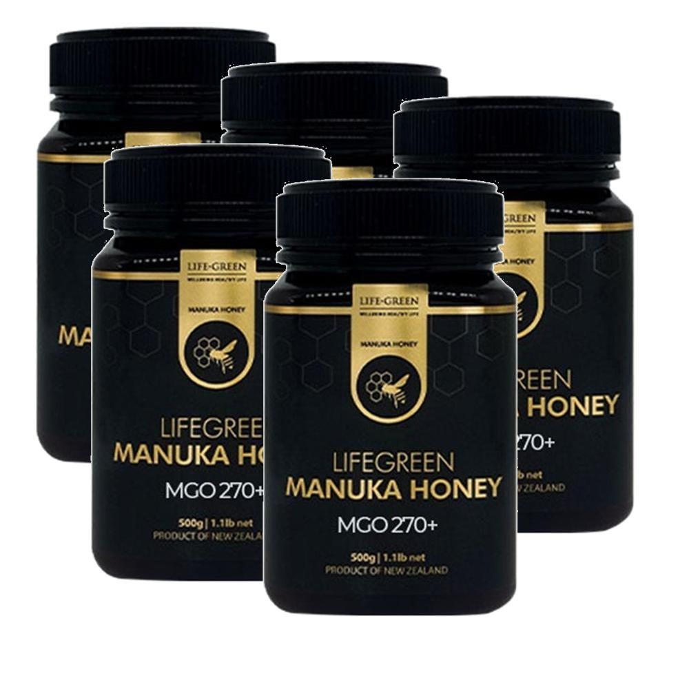 Lifegreen Manuka Honey New Zealand Manuka Honey MGO 270+5 pcs 500g