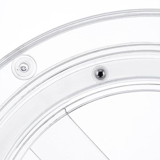 Storage Turntable 360° Rotating Storage Tray Organizer Transparent Round Storage Box for Kitchen Bathroom Cabinet