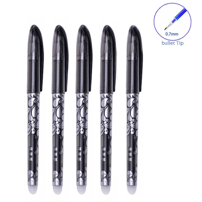 3-28 шт. стираемая ручка, 0,5 мм, сменный стержень, моющаяся ручка, синие/черные чернила, гелевая ручка для школы, офиса, письменные принадлежности, канцелярские принадлежности