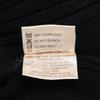 HERMES Driver's knit wool cotton tops L blackUsed