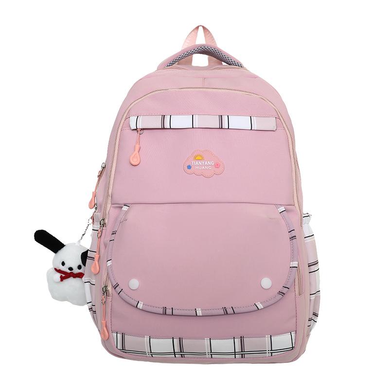 Рюкзак для старшеклассников и учеников средней школы, весенняя корейская версия, простой и легкий, большой вместимости, женский университетский рюкзак