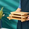 Бамбуковая доска для суши Японская и корейская кухня Прямоугольный поднос для суши Сервировочная тарелка Кухонная посуда для сашими Деревянная доска-поднос