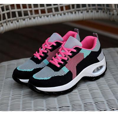 Весна-лето Новые женские туфли Легкие мягкие туфли Flyknit Mesh Air Cushioned Shoes Женская обувь