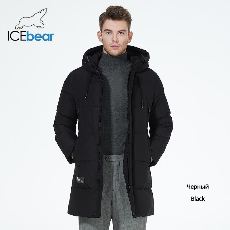 ICEbear 2023 Winter Jackets for Men Casual Cotton Coat Mid-length Puffer Parkas