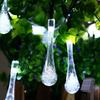 4/6M светодиодные лампы-капли, уличные водонепроницаемые садовые светильники, гирлянды, свадебные вечеринки, газоны, рождественские украшения, лампа на солнечной энергии