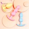 3Pcs/Set Anal Stimulator Plug Easy Clean Flirt Lightweight Beads Flexible To Butt Sex Toys