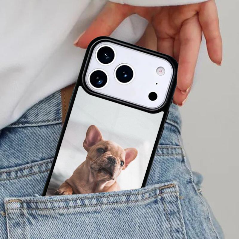 Чехол для телефона с изображением французского бульдога для iPhone 16e 15 14 13 12 17 Pro Max Plus Air 17pro Чехол Coque