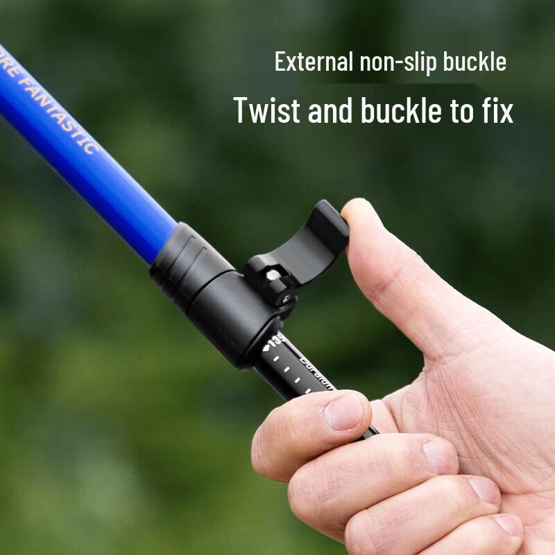 Beishanlang Lightweight Aluminum Alloy Telescopic Trekking Pole