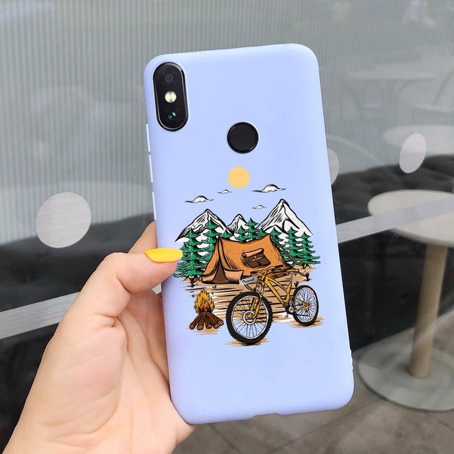 For Xiaomi Redmi Note 5 Pro Case Lovely Candy Painted Cover Soft Silicone Case For Xiaomi Redmi Note 5 Pro Note5Pro Cover Bumper