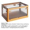 Storage Organizer High Capacity Strong Load Bearing Translucent with Handle Foldable Closets Lockers Folding Organizer Box Household Products