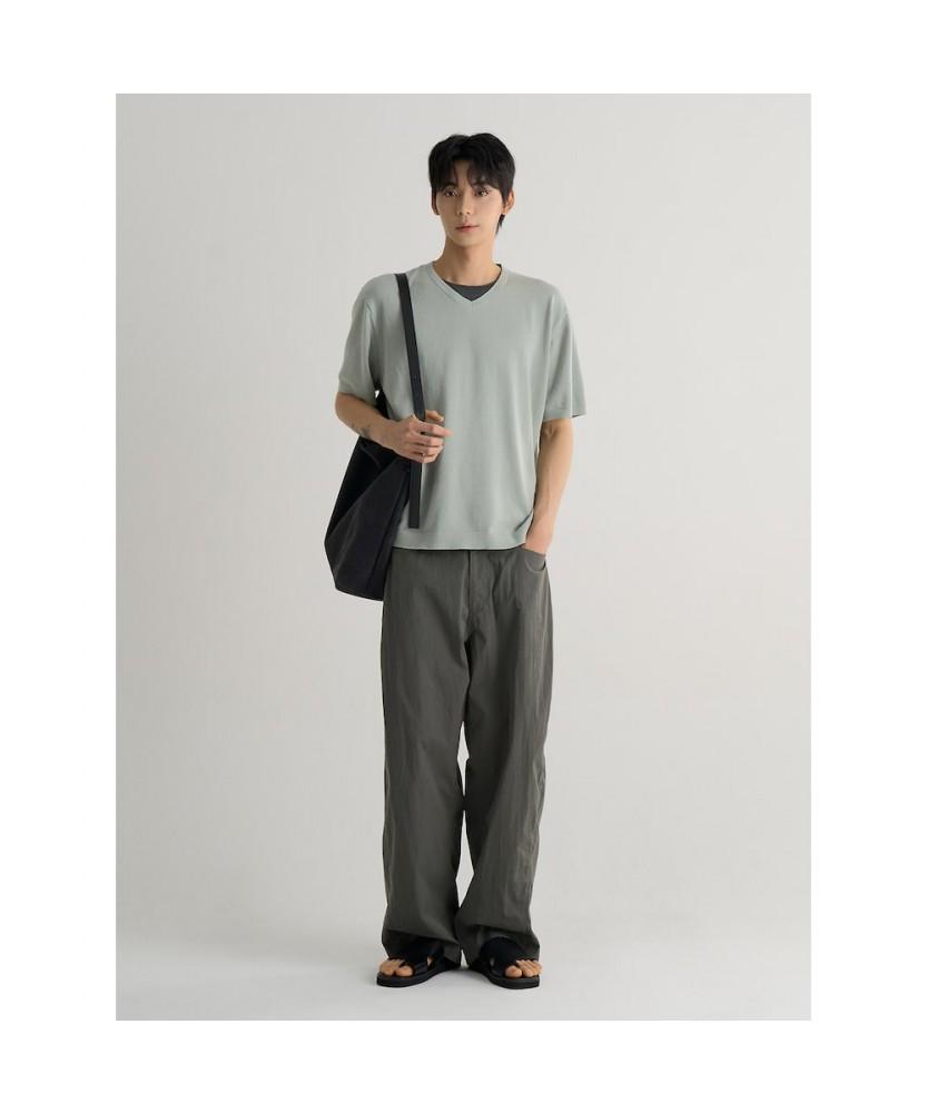 8SECONDS Lightweight Crispy Cotton Curved Fit Pants Khaki