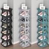 8 Layer Stackable Shoe Rack Multi-layer Foldable Shoes Storage Shelf Household Space Saving Easy-assembled Shoe Organizer