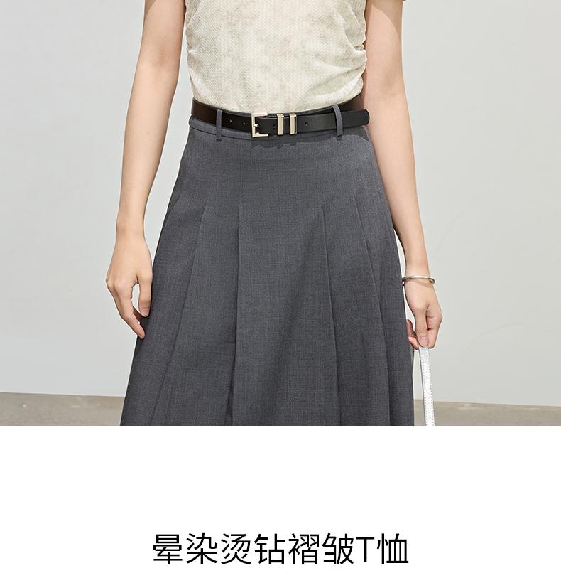 Fashionable Dyeing Hot Diamond T-shirt